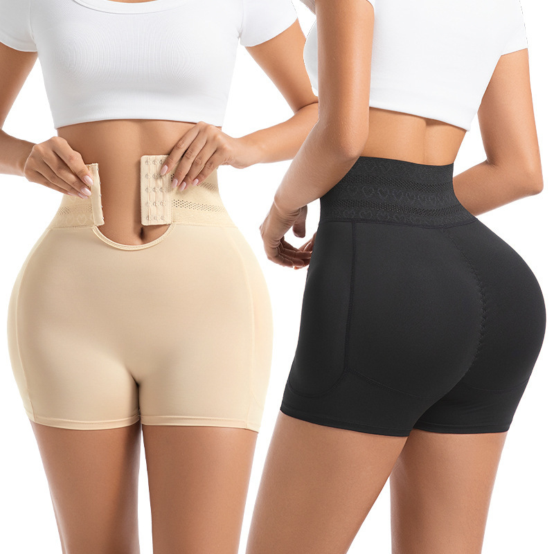 High-Waisted Shapewear Pants for Women with Adjustable Buttons, Padded for a Fuller, Lifted, and Beautiful Buttocks
