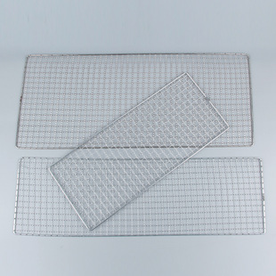 Wholesale barbecue net stainless steel barbecue net mesh grilled fish clip mesh grill grill disposable rectangular mesh rack