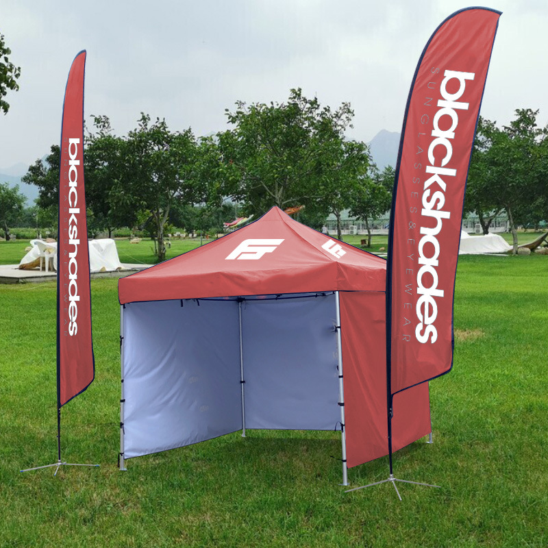 Carpa de publicidad transfronteriza 3x3m tienda de exhibición de aleación de aluminio plegable 40 marco de aluminio cuadrangular tela plegable personalizada