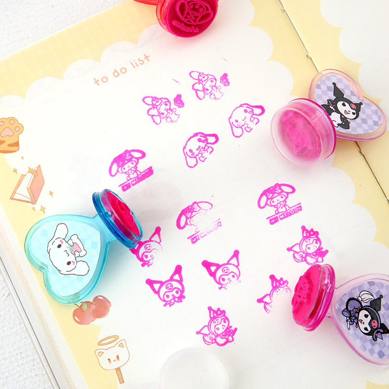 Cartón de dibujos animados con sello de impresión de aceite regalo creativo para jardín de infantes regalo de papelería al por mayor