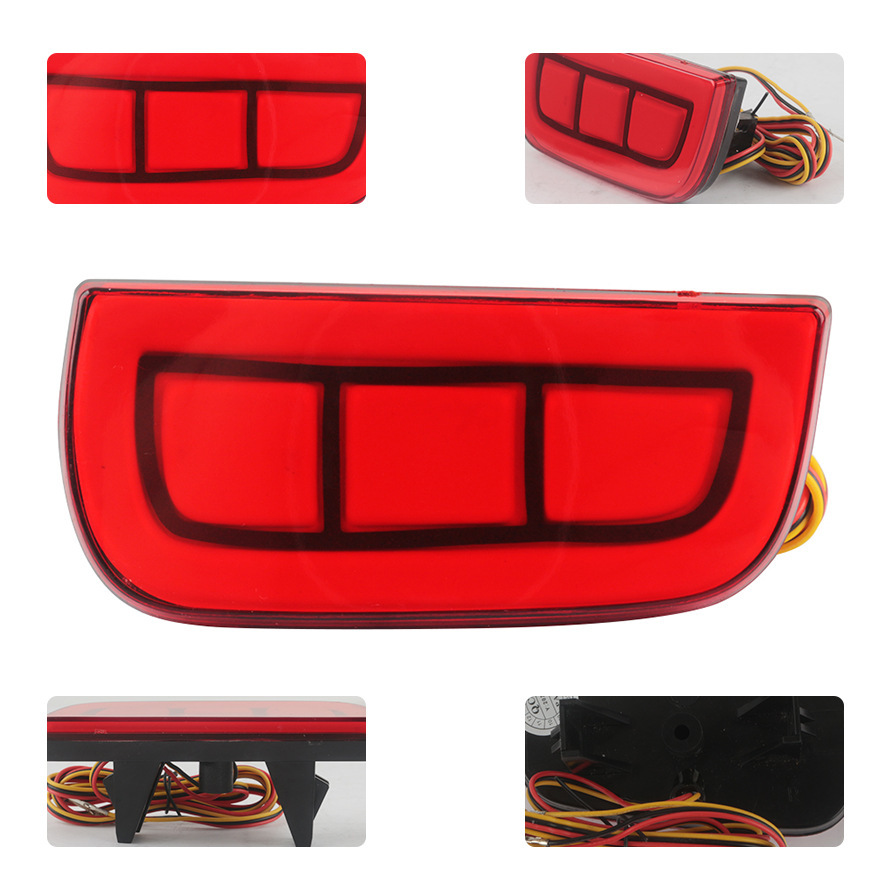 Aplicable para Honda 2016 Civic barra trasera luz de freno de conducción LED parachoques trasero luz trasera modificada e instalada