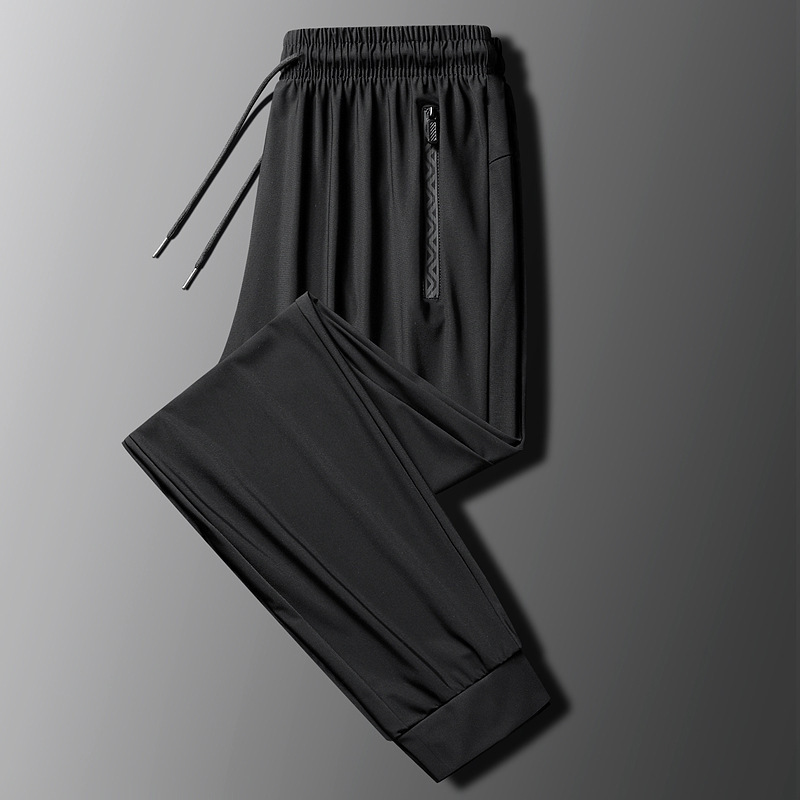 Fábrica directa de pantalones de hielo para hombres super delgados pantalones de verano pantalones deportivos casuales rápidos secos helados recto pantalones largos