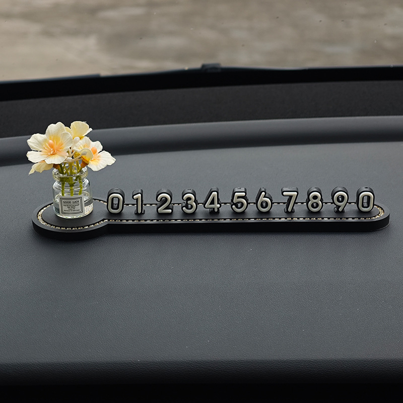 베이지색 큰 머리 꽃 다이아몬드 정지 신호 [무료 숫자 4세트]