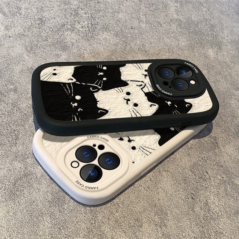 Multiple black and white cat designs available for Samsung S26 Ultra phone cases, silicone cases for S23+/S24 FE, and full-coverage cases for S25 and Apple 18 Multiple black and white cat designs available for Samsung S26 Ultra phone cases, silicone cases for S23+/S24 FE, and full-coverage cases for S25 and Apple 18