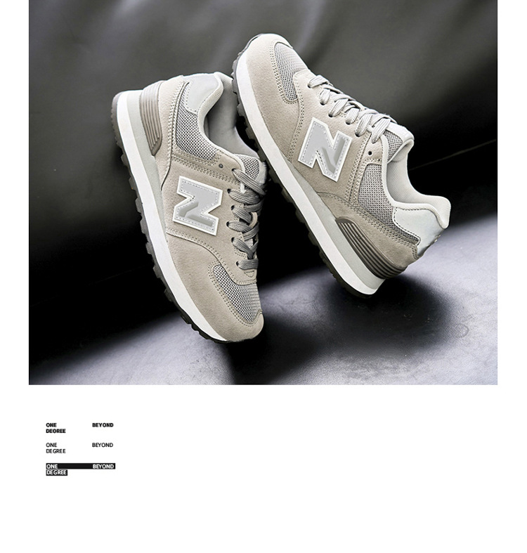 Giày sneaker nữ chạy bộ mesh thoáng cổ điển phong cách Balance 574 — 574 xanh hải quân chi tiết 10