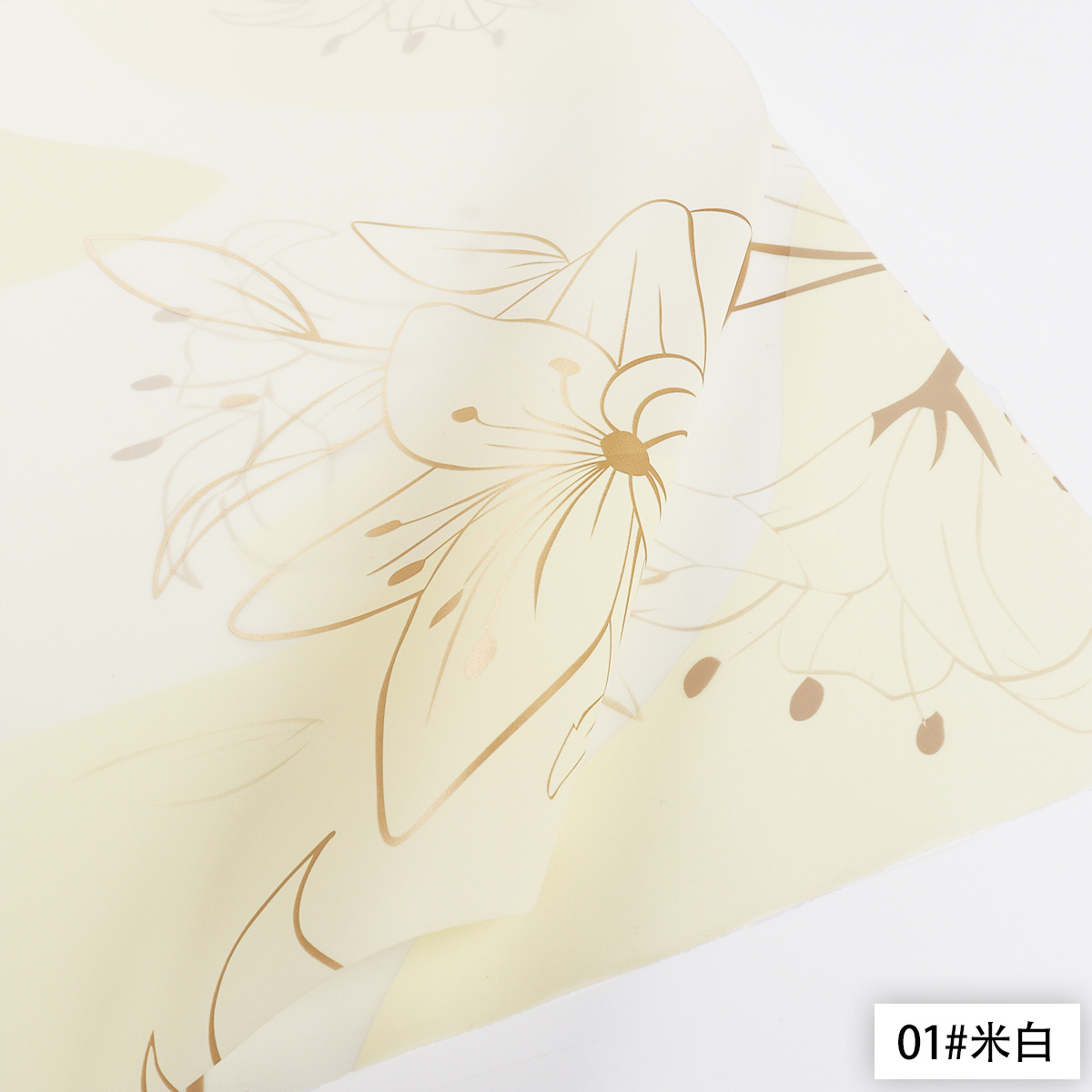 Suministro directo de fábrica nuevo papel de embalaje de flores Ouya papel flor bronceado artesanía color rico y moda