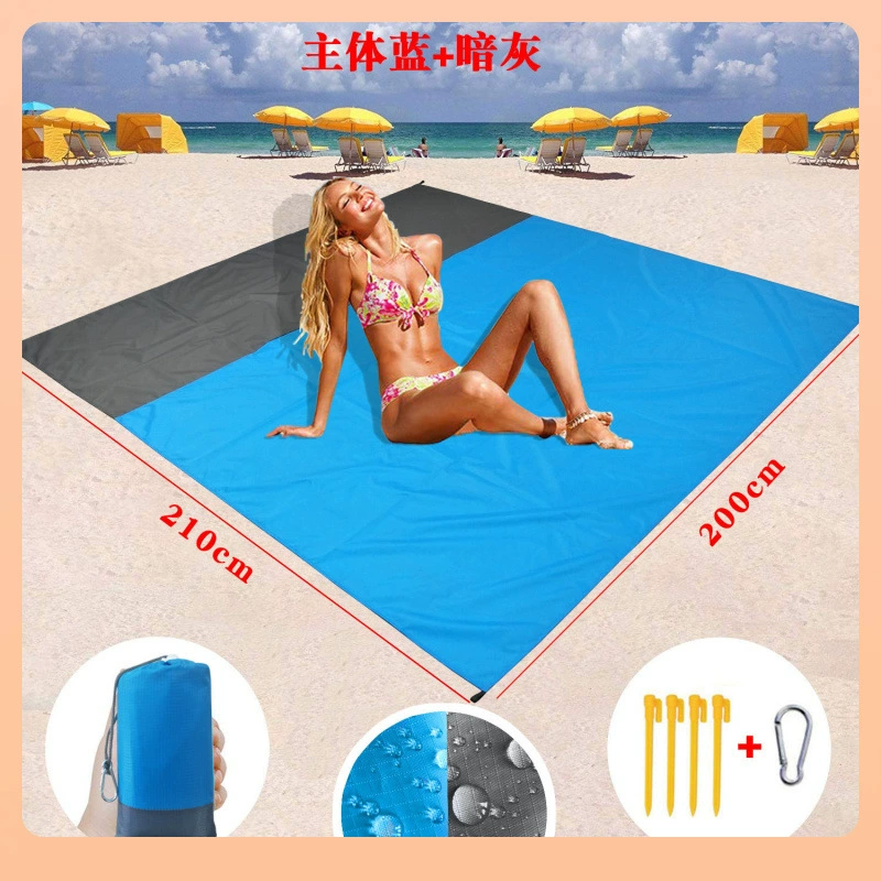 ✅Место карманный пикниковый ковер Amazon Outdoor Camping Beach Mat Waterproof Plaid Polyester Picnic