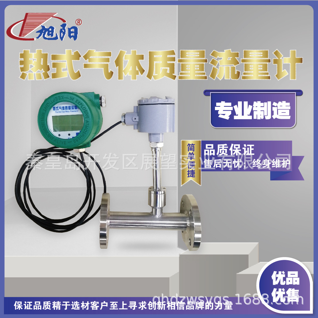 旭阳插入式气体流量计智能热式质量现货水表 数显管道气体流量计