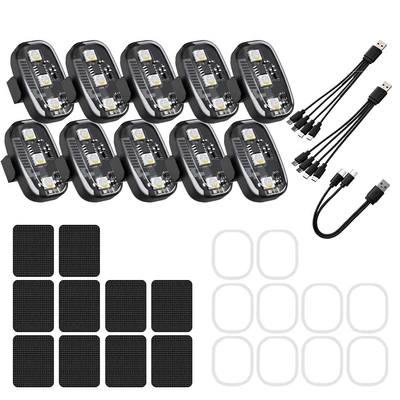 photography aircraft light motorcycle electric: Other lights - 10-lights-1-remote-control
