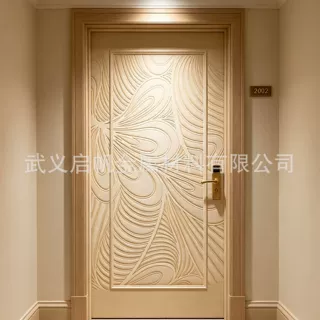 浮雕膜压 PVC 覆膜门板坯料 门厂采购 公寓工装装饰墙板项目