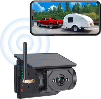 Solar-Powered 7inch Desktop Display Wireless Car-Mounted Hd Infrared Night Vision Truck Reversing Camera (Vehicle camera) - solar-wireless-reversing-camera