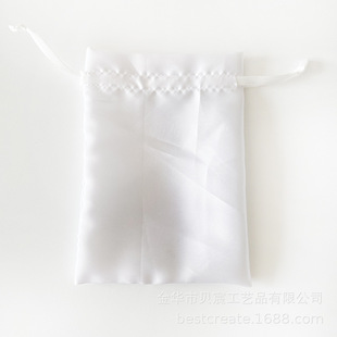 Craft satin gift cloth bag silk cloth bag welcome to purchase logo eyelash satin cloth bag