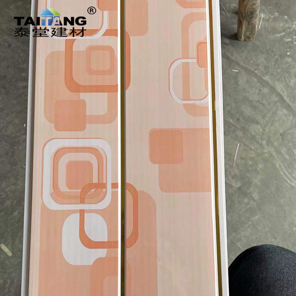 2,2 kg/2,5 kg por cuadrado de revestimiento de PVC de transferencia plana grano de madera 7mm * 25cm