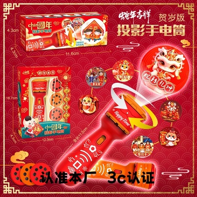 Best Sellers Explosive money children Shine gift kindergarten Early education new year Projection Flashlight Puzzle luminescence Toys