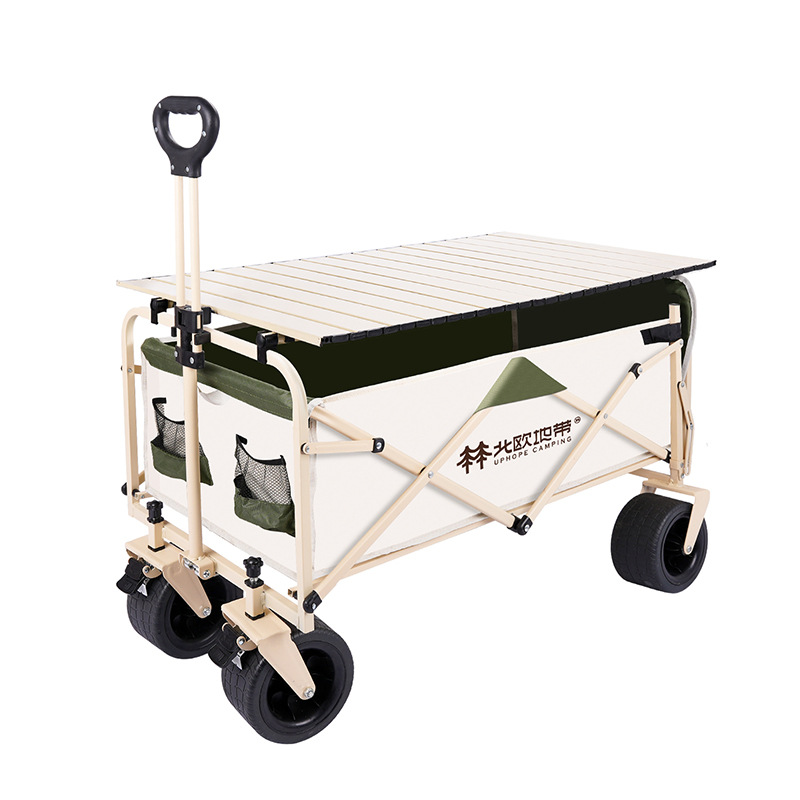 Nuevo camping plegable de gran capacidad al aire libre camping picnic carro portátil carro de cabina al por mayor
