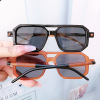 Square fashionable two-color sunglasses suitable for men and women, mobile phone, glasses