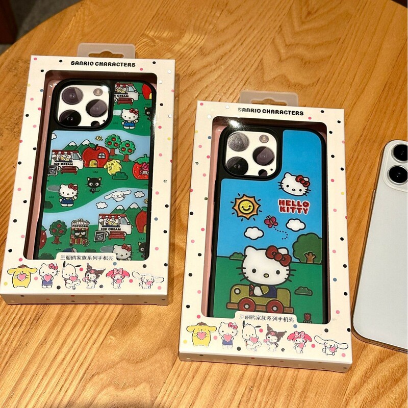 Officially Licensed Magnetic Gold-Plated Sanrio Outdoor Play-Friendly iPhone 17 Pro Max Phone Case, Shockproof 16
