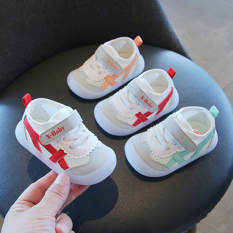 Zapatos de bebé de primavera, verano y otoño zapatos de niño de suela blanda zapatos de bebé de 0-1-2 años Zapatos de otoño para niños zapatos blancos de 8 meses