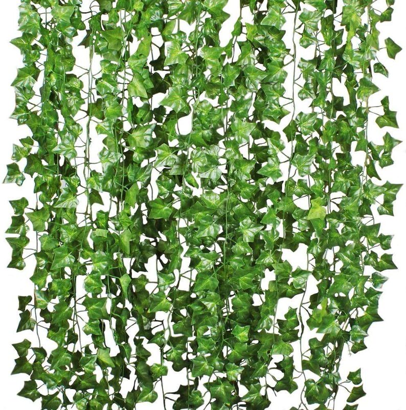 Amazon cross-border explosion simulation rattan artificial ivy fake leaves plastic flower plant hanging decoration wholesale Amazon cross-border explosion simulation rattan artificial ivy fake leaves plastic flower plant hanging decoration wholesale
