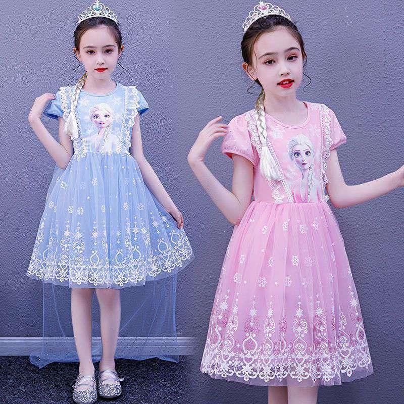Dress, Tulle Skirt, Enchanted Elsa Dress, Princess Dress, Girls' Elsa Dress, Summer Dress, New Princess Frozen Dress 2024