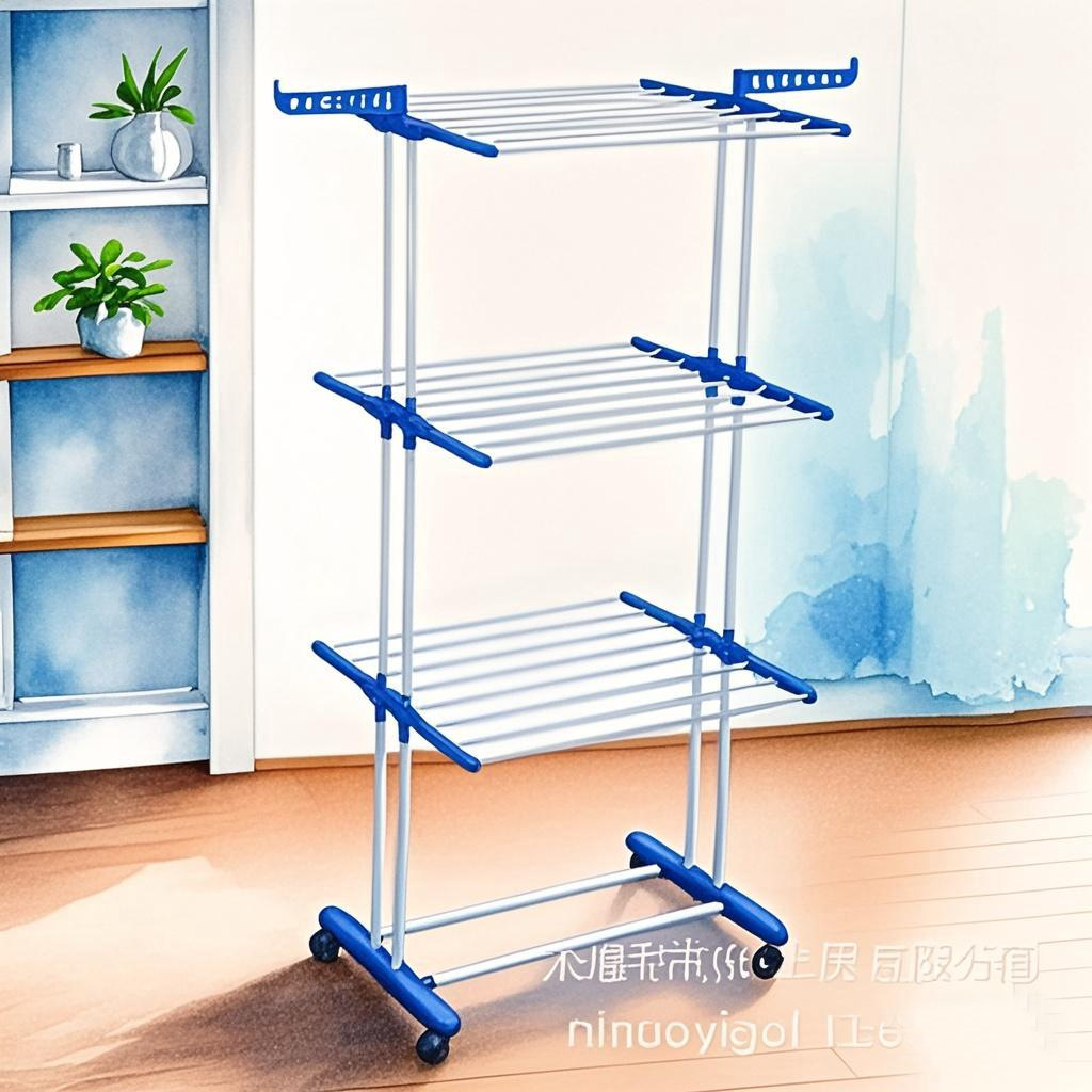 Rack de secado de ropa 4 capas toallas plegables ahorro de espacio Rack de secado de ropa con ruedas Rack de secado