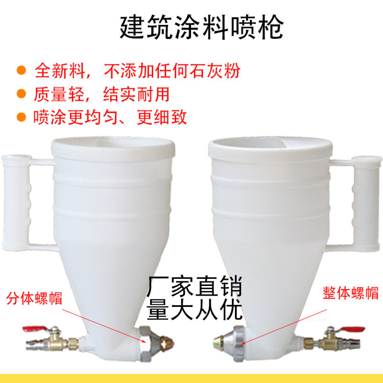 外墙涂料喷枪三木塑料真石漆腻子硅藻泥喷漆枪乳胶漆喷涂机喷枪