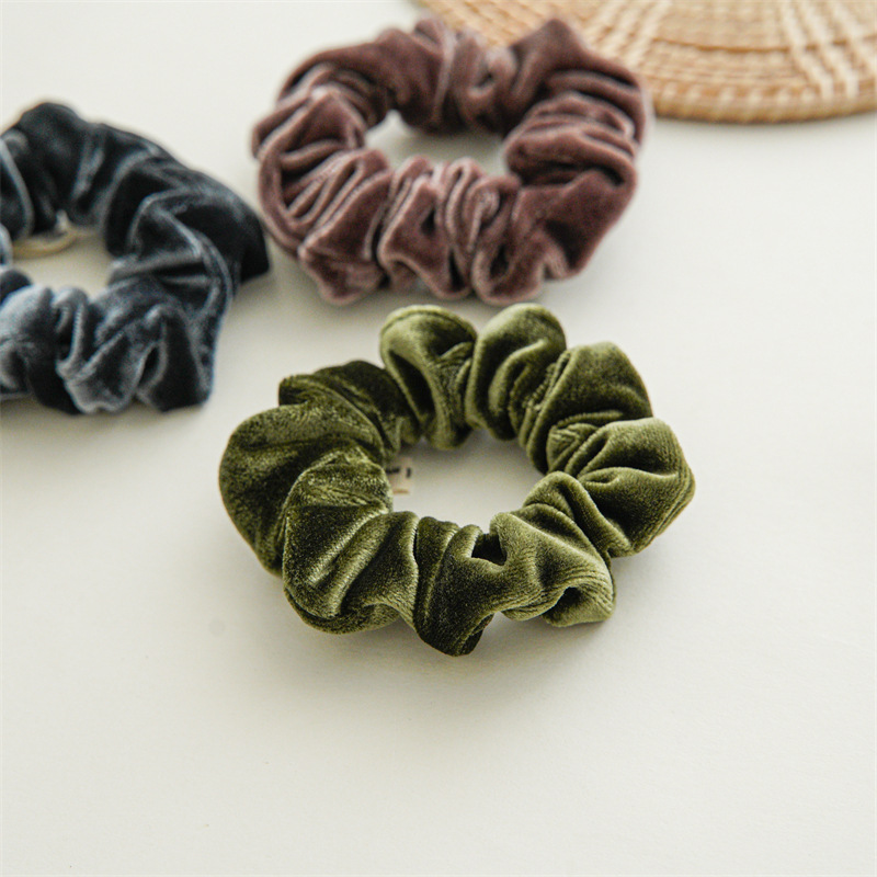 Herbst- und Winterboutique-Samt-Dünndarm-Haarband 2023 Neues hochwertiges Stoff-Darmband Kopfbedeckung Damen-Haarseil_voghion.com