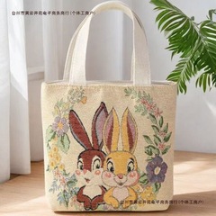 エスニックスタイルのキャンバススモールバッグ、ゴールドワイヤー両面刺繍、多用途耐摩耗性ハンドバッグ、ポータブルファッションキャリーバンド、送料無料