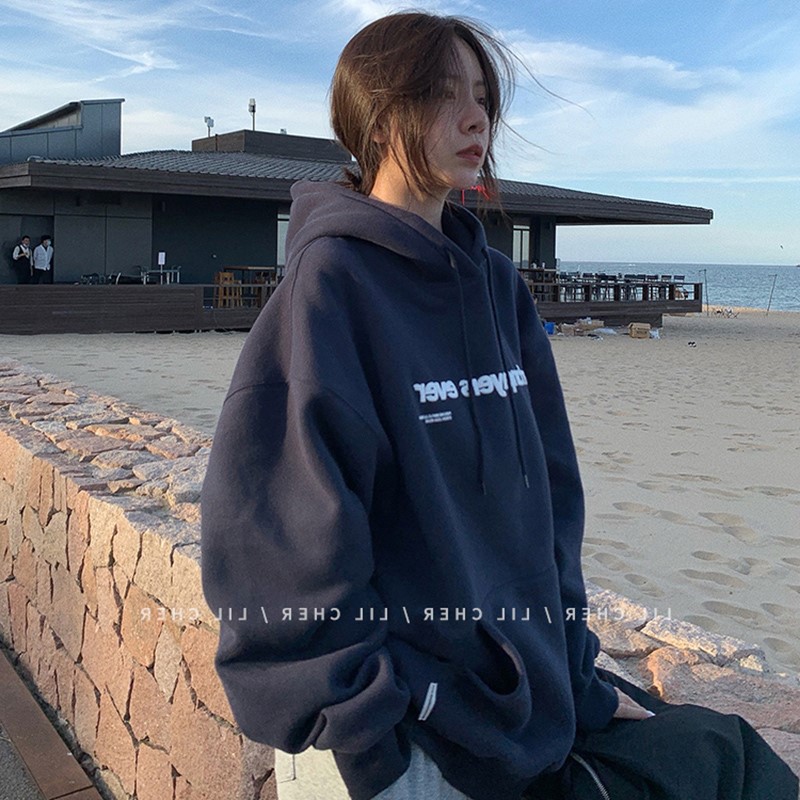 Early Autumn American Hooded Thin Sweatshirt Women's Jacket 2025 New Loose Design Niche Lazy Style Ins Trend