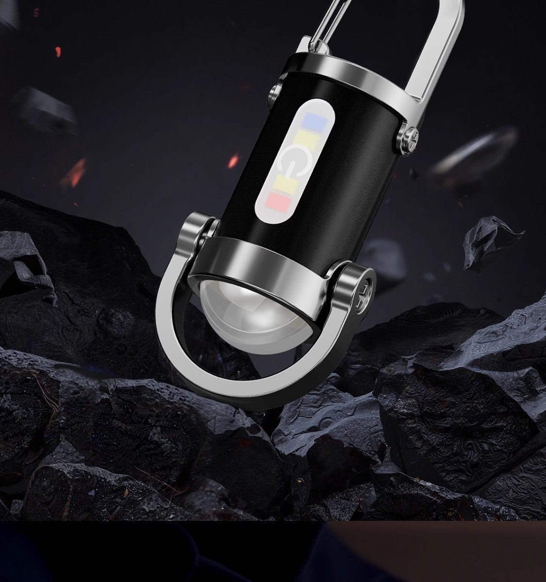 New Keychain Mobile Phone Charging Lighting Outdoor Flashlight Portable Waist Hanging Mini Charging Waterproof Camping