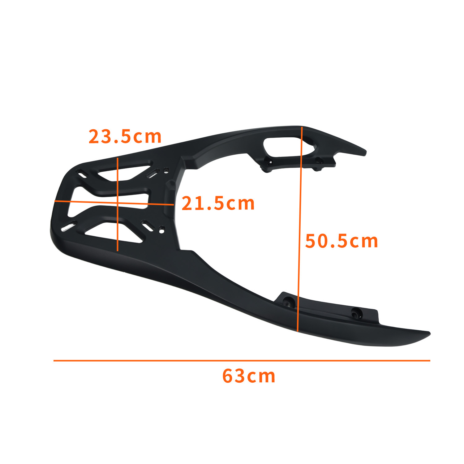 Honda For Honda Forza 300/350 Tail Rack Aluminum Alloy Trunk Bracket (Motorcycle tail) - forza-350-black-aluminum-alloy-tail-rack