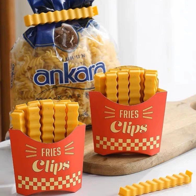 Креативный зажим для картофеля фри Симпатичный магнитный зажим для запечатывания закусок в холодильнике кухонная приправа для сохранения влагостойкий зажим