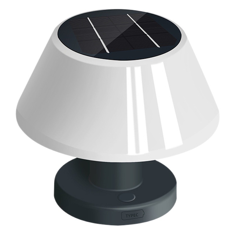 Nueva Lámpara Solar de Mesa Transfronteriza, Lámpara de Patio para Interiores y Exteriores, Luz Nocturna Solar para Jardín con Ambiente Exterior