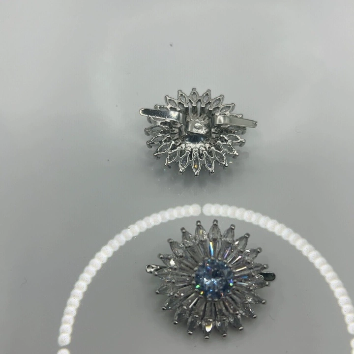 Обувь цветок конский глаз циркон