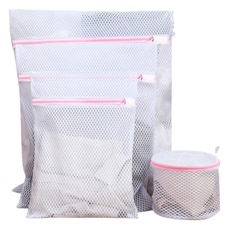 Set de 4 bolsas de lavandería de malla, para lavadora, gruesas y finas, ideal para ropa delicada, Amazon/AliExpress