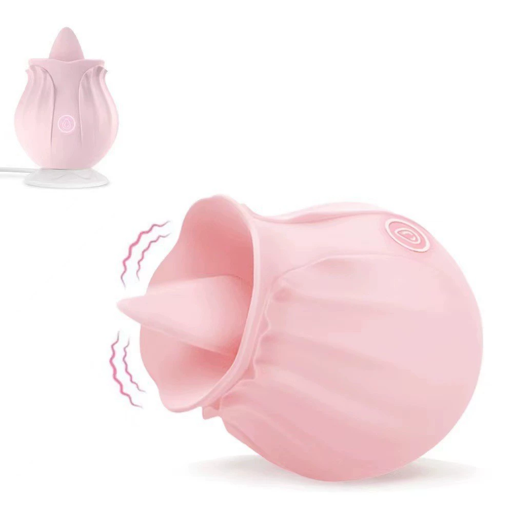 Explosion Nujiao Rose Jumping Egg Tongue Licking Rose Vibration Baseball Женские мастурбационные игрушки, мастурбация для взрослых, любовные товары