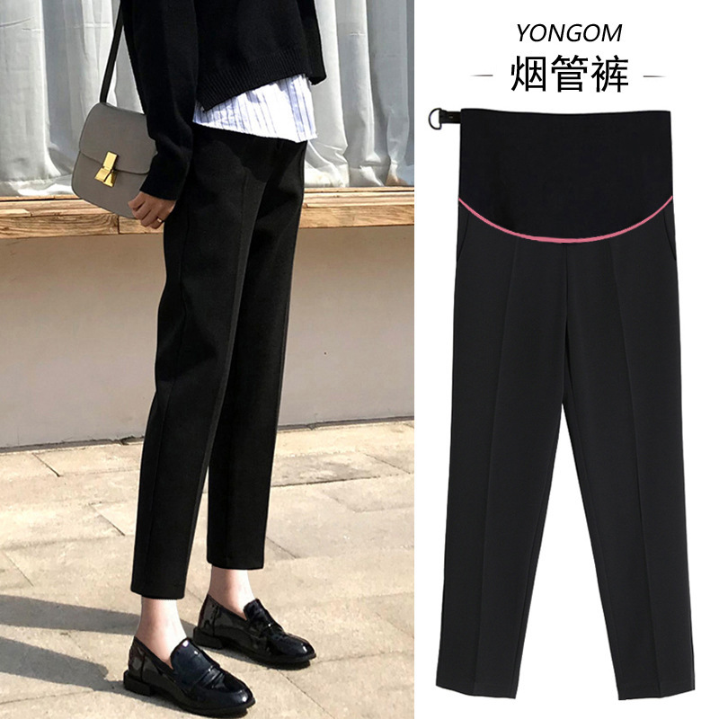 Pregnant Women's Casual Suit Pants for Spring and Autum Outer Wear 2025 New Cigarette Pants That Do Not Tighten the Belly, Maternity Wear, Autum and Winter Wear Pregnant Women's Casual Suit Pants for Spring and Autum Outer Wear 2025 New Cigarette Pants That Do Not Tighten the Belly, Maternity Wear, Autum and Winter Wear