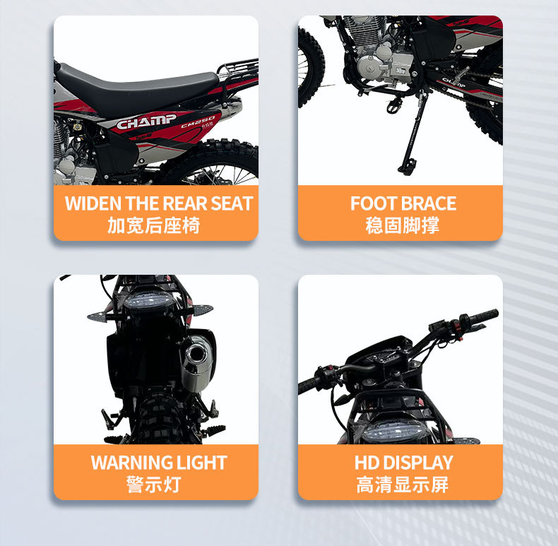 Cross-Border Foreign Trade Fuel-Powered Vehicles, Longding 150Cc Off-Road Motorcycles, Fuel-Powered Scooters, Complete Motorcycle Export