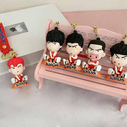 Slam Dunk Anime Keychain Sakura Wood Road flow state Kaede Rukawa Character Backpack Clip Car Keychain Small Gift