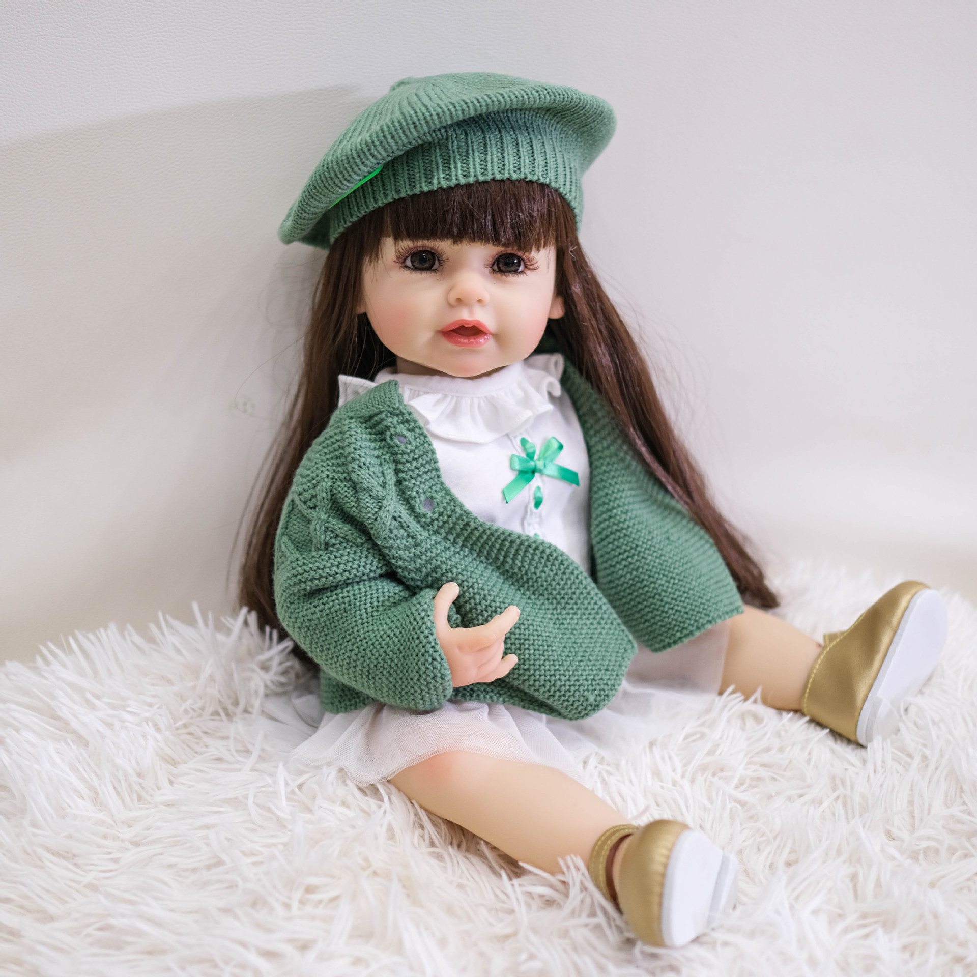 NPK genuino 55cm completo pegamento simulación muñeca peluca conjunto pelo transfronterizo suministro