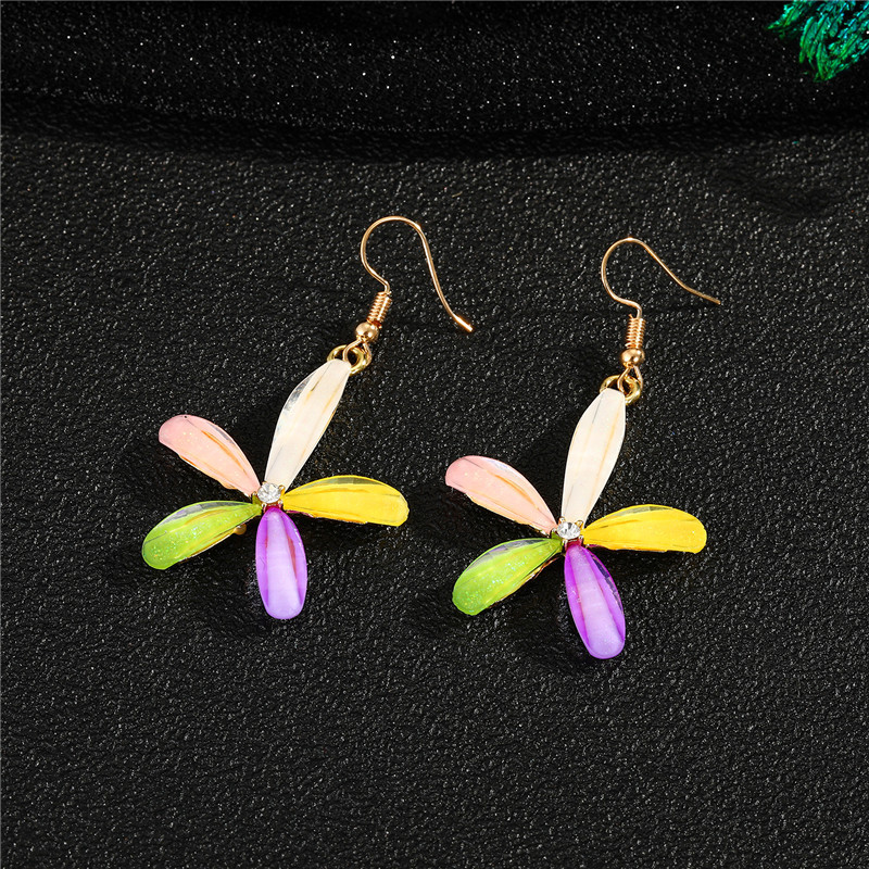 Simple Flower Earrings display picture 3