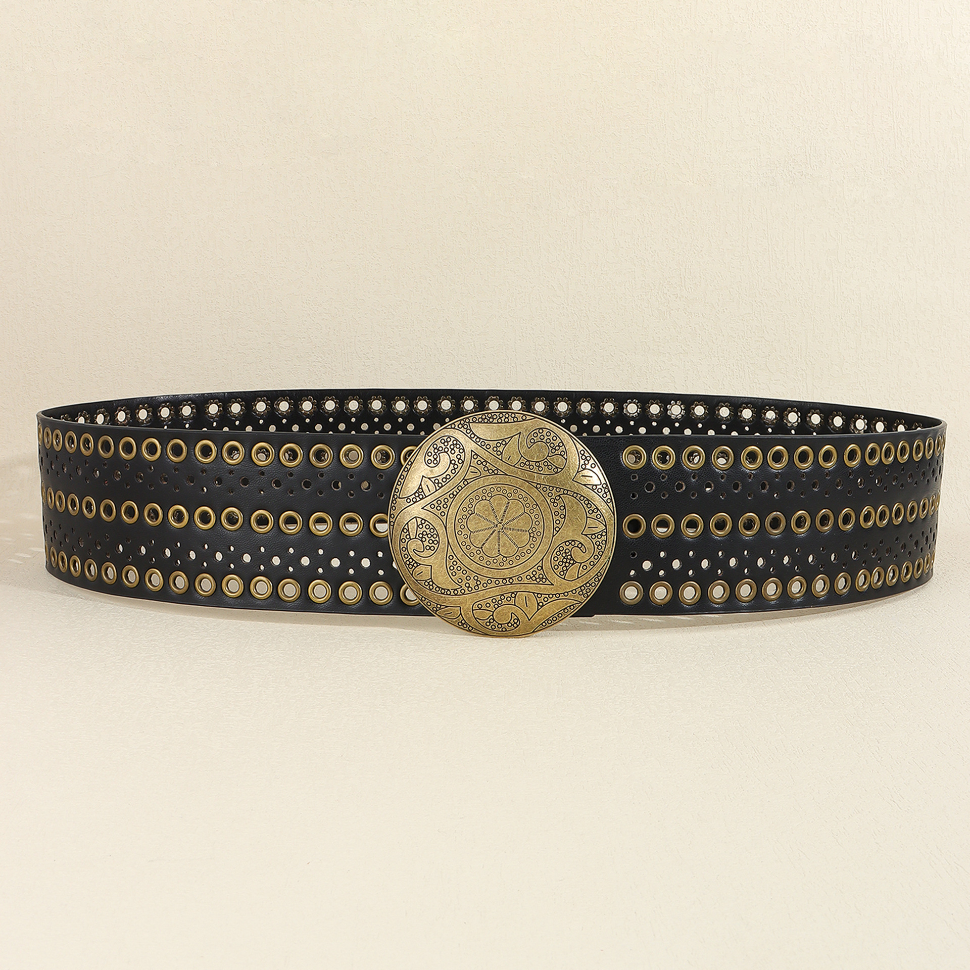 200g Weight Belt Classification 1 Piece Quantity Holiday, Banquet, Daily Occasion Pu Leather, Alloy Material Geometric Pattern Women's Gender Plating Design Retro, Vintage Style, Bohemian Style Retro Vintage Style Bohemian Geometric Pu Leather Alloy Plating Women's Leather Belts 3