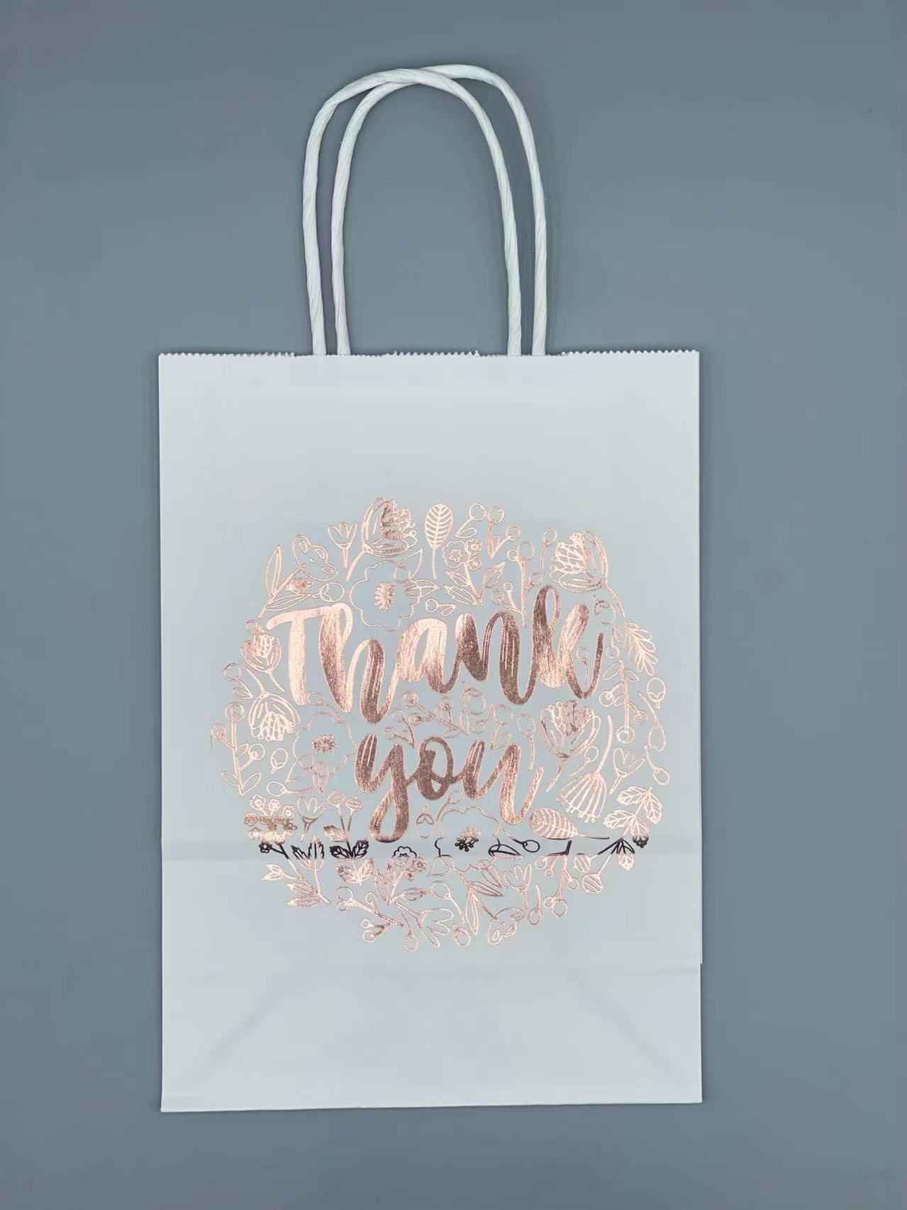 Piel blanca thank you oro rosa; 16*22*8cm