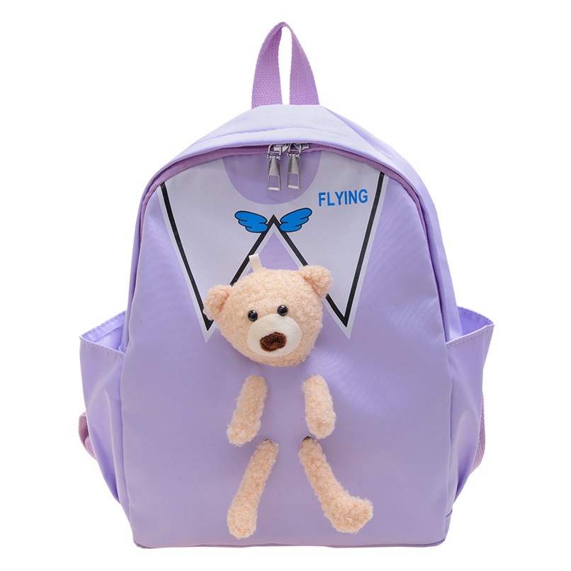 Nueva mochila de Kindergarten hembra Super lindo bebé mochila grande, mediana y pequeña Clase simple mochila Linda mochila muñeca de captura