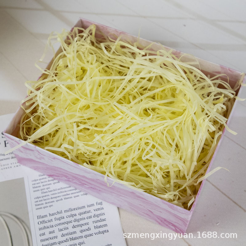 Boda caja de dulces de cumpleaños qixi regalo de San Valentín caja de regalo de la decoración de la viruta de seda de papel rallado de relleno de la image 9