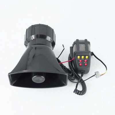 Car Horn 12V 100W seven-tone alarm shouting square horn motorcycle Horn car modified multi-tone loudspeaker (Car horn/tweeter)