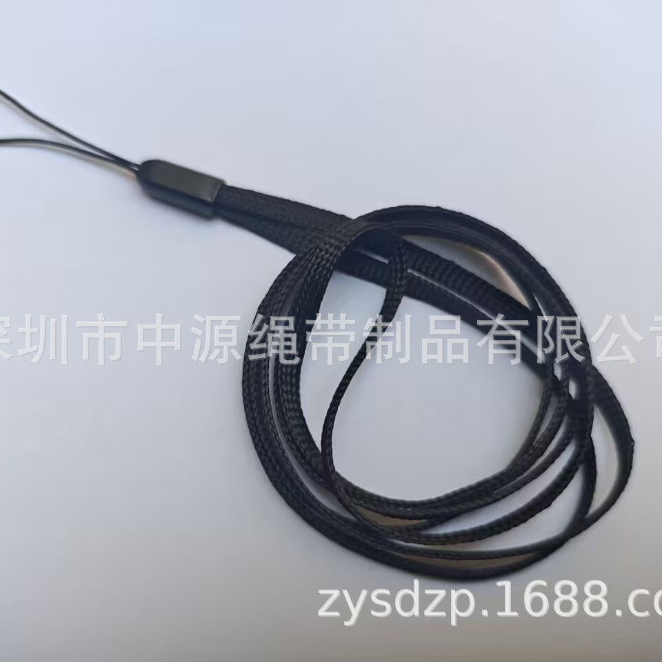 批发4MM扁线502CM长绳手电筒挂绳吊绳4MM尼龙圆绳面包扣活动手绳