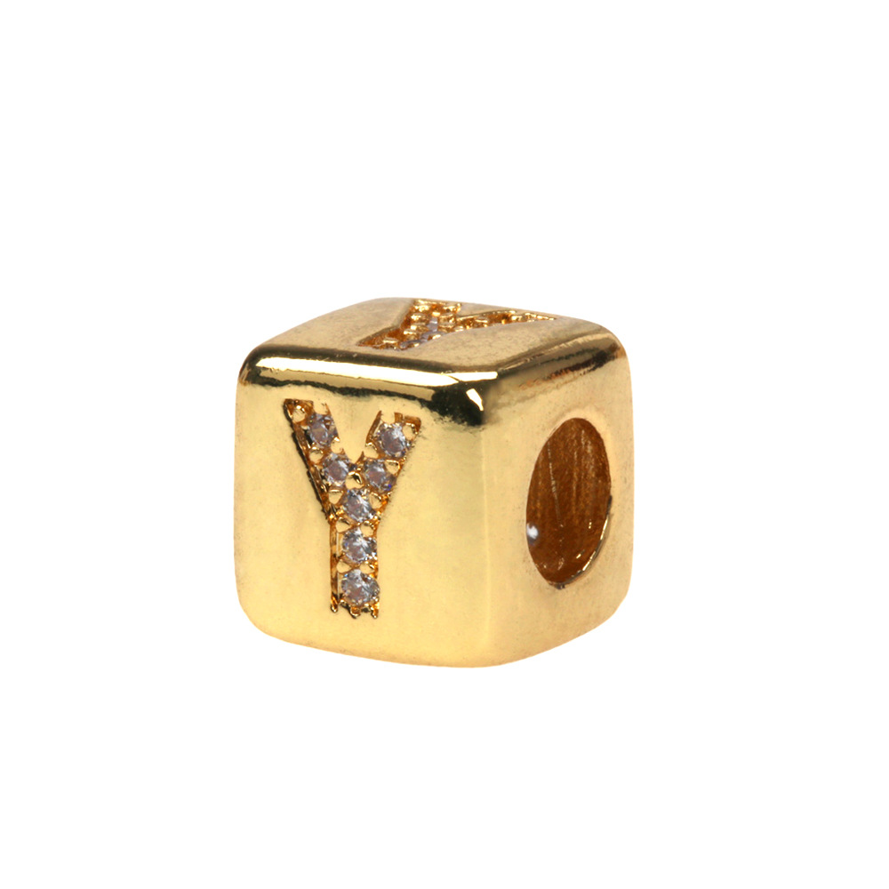 Street Occasion Copper Material 1 Piece Fashion Letter Copper Plating Bracelets