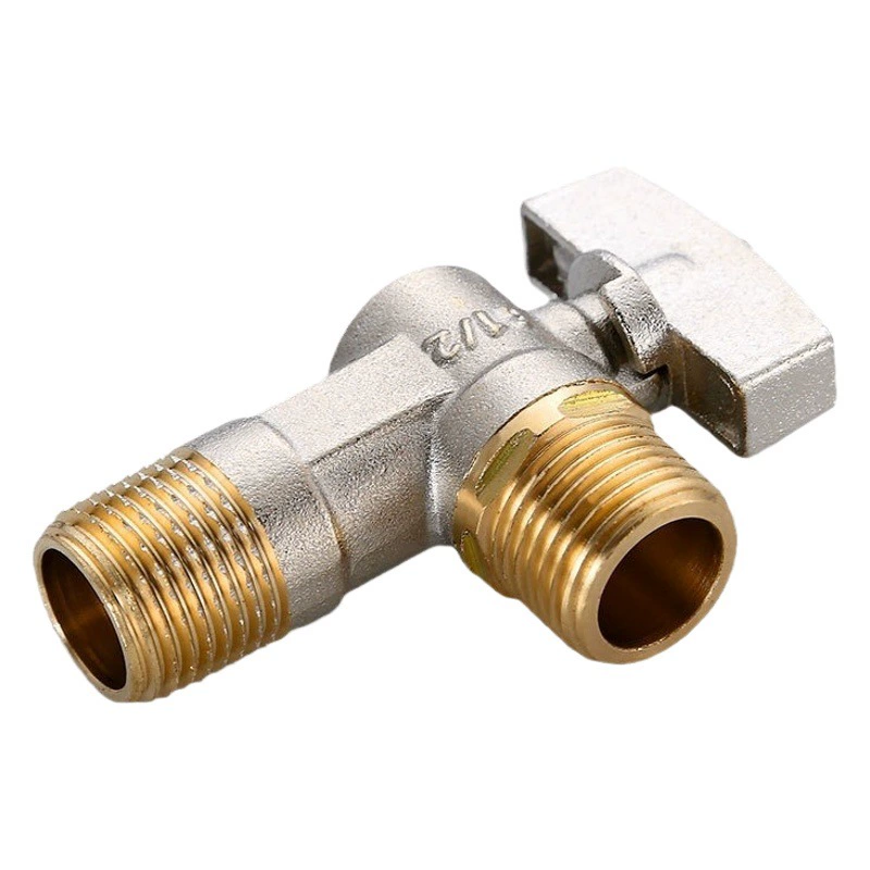 Шариковый сердечник Открытый Большой Угловой клапан медный газовый водонагреватель горячей и холодной воды специальный шаровой кран переключатель треугольного клапана 4 точки