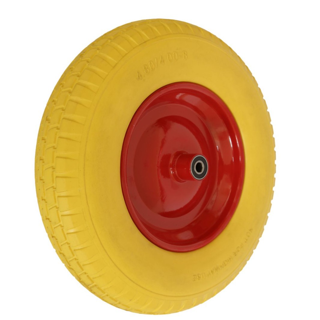 青岛轮胎厂3.50-8聚氨酯发泡轮垃圾桶车工具车4.00-8PU耐磨防滑